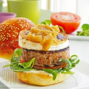 hamburguesa de queso de cabra