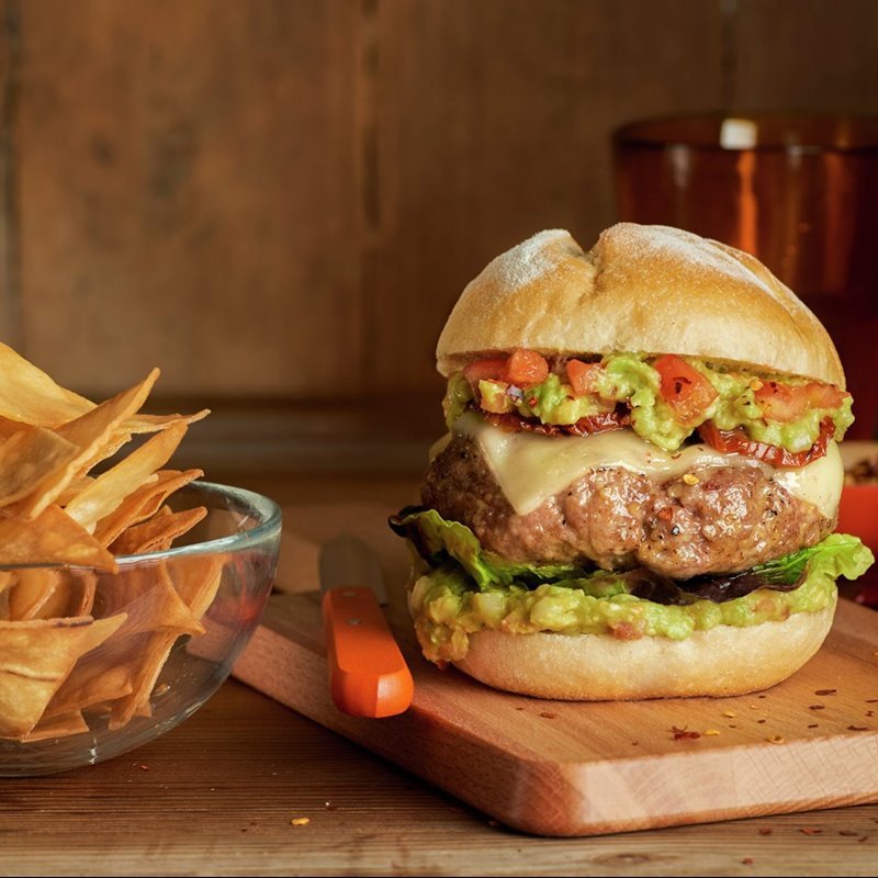 hamburguesa huevo guacamole